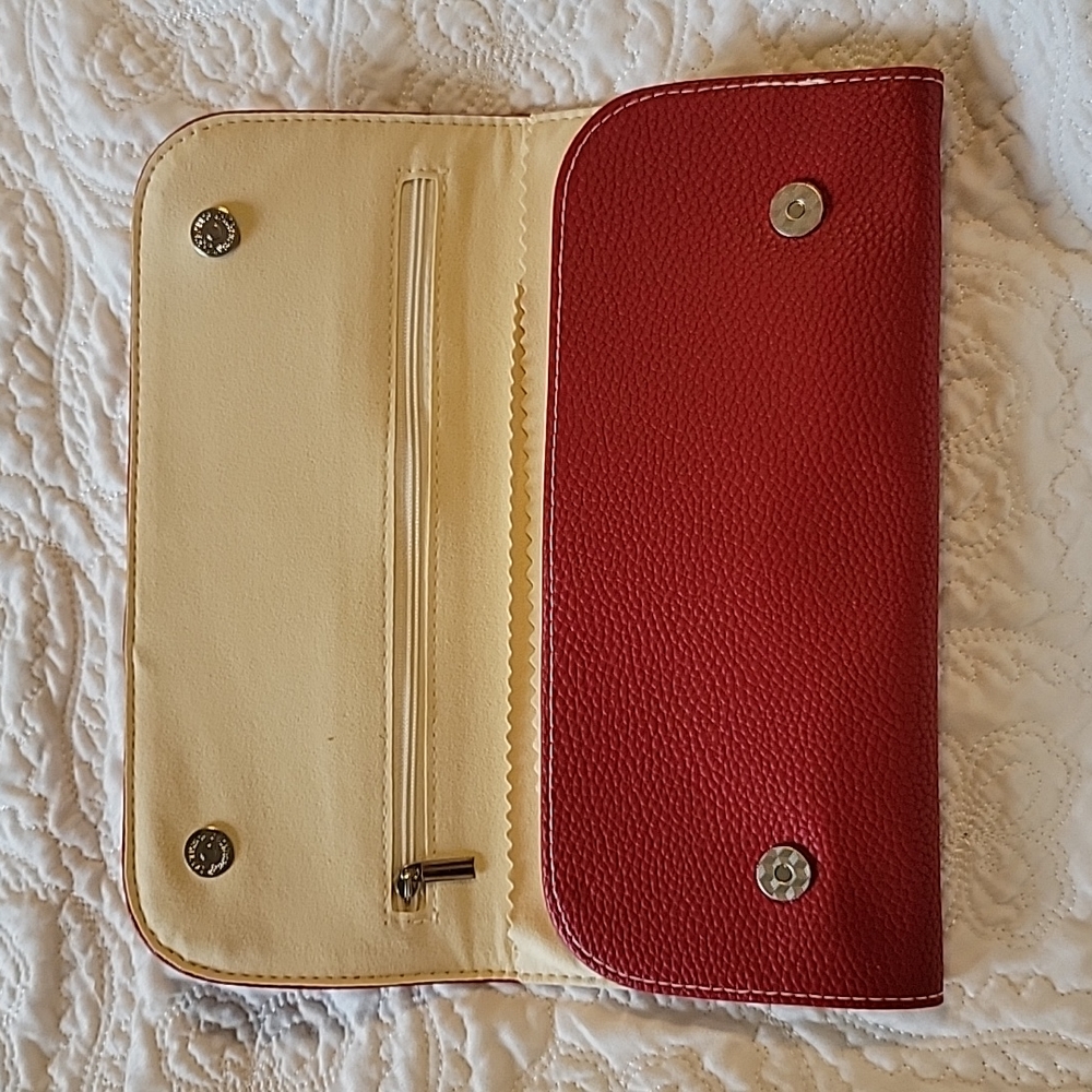 New! Jewelry travel case, red color NWOT